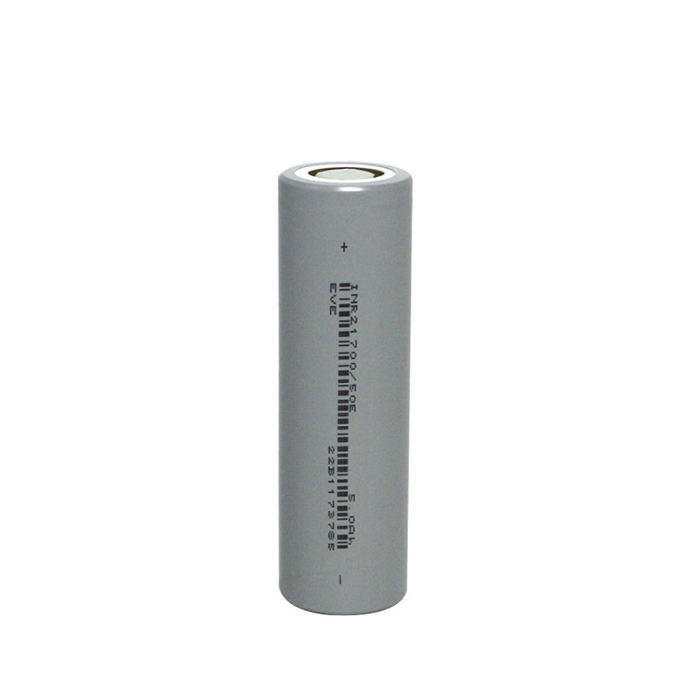 21700 Battery Silver High Capacity Li Ion Battery Cell  