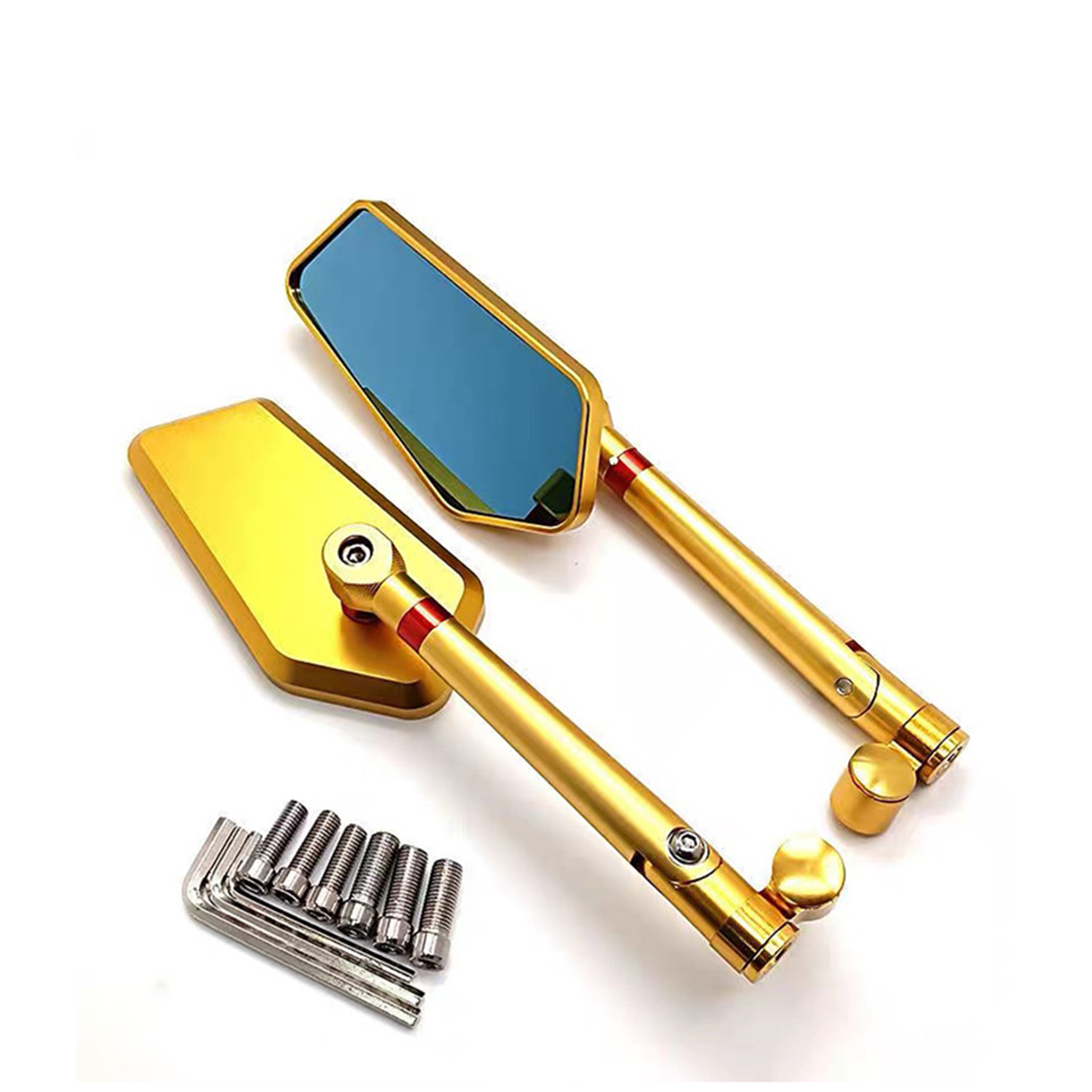 Large Aluminum Motorcycle Rear View Mirrors   