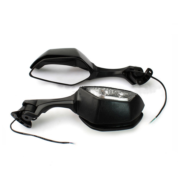Motorcycle Rear View Mirror With Turn Signal Indicator  