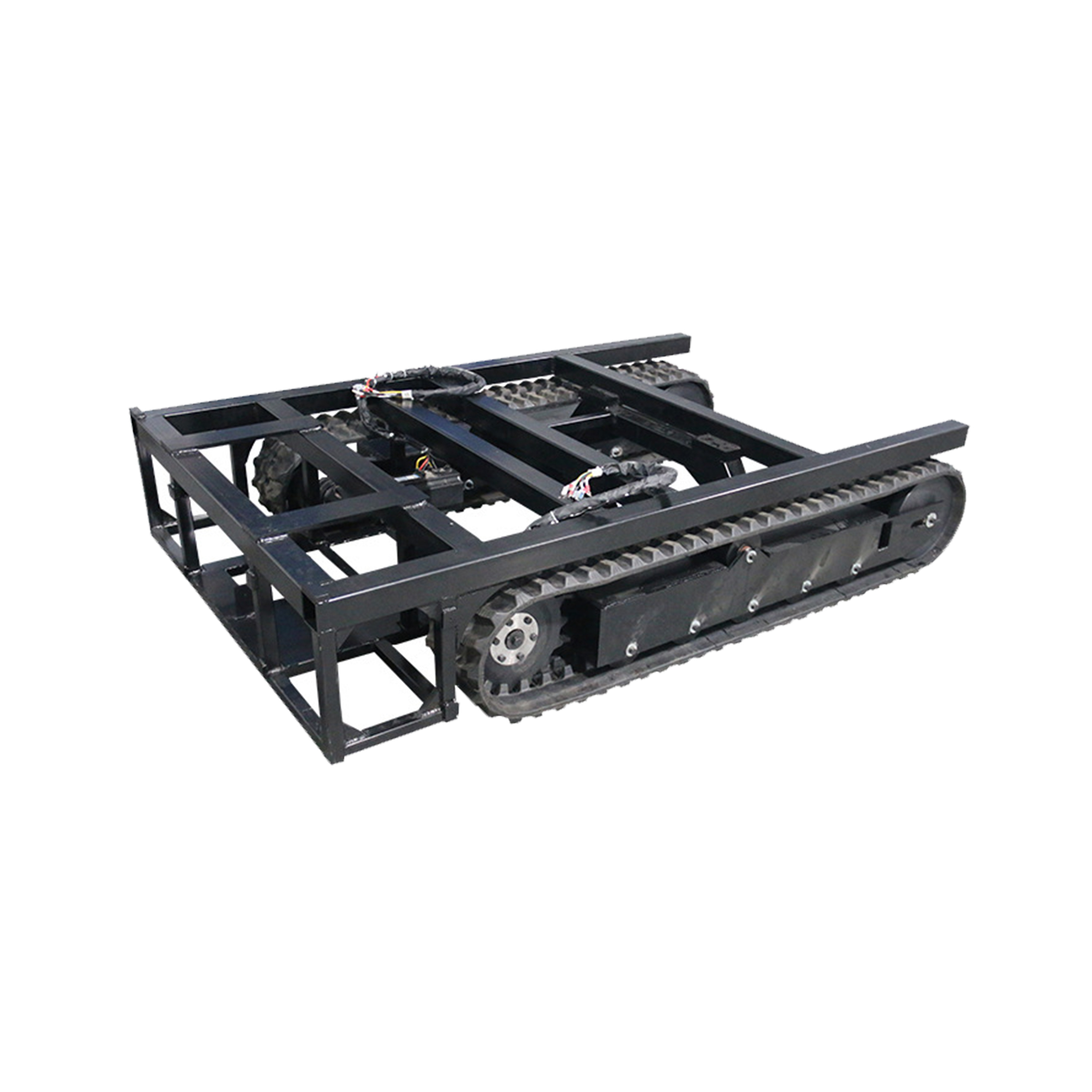 Electric Motor Rubber Crawler Tracked Vehicle Rubber Track Chassis