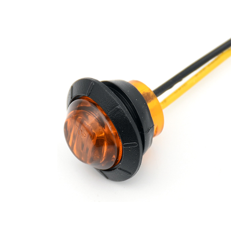 Mini Round Red LED Side Marker Lights