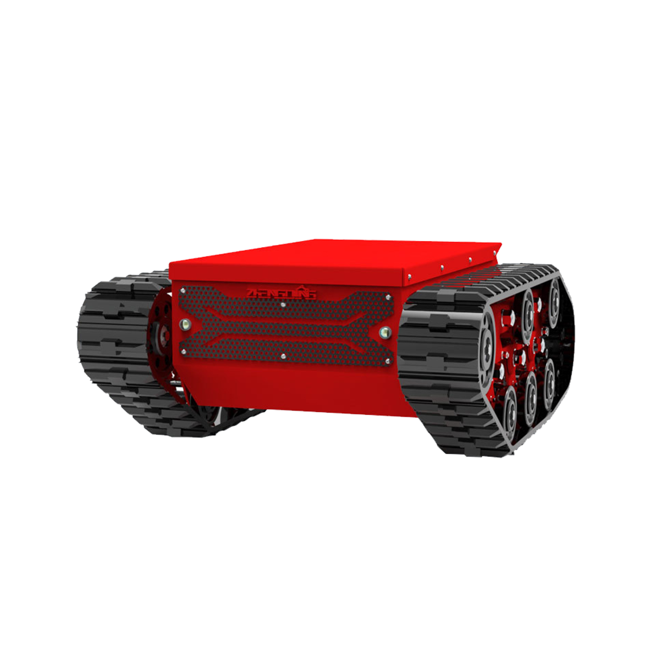 Electric Motor Rubber Crawler Tracked Electric Rubber Track Chassis