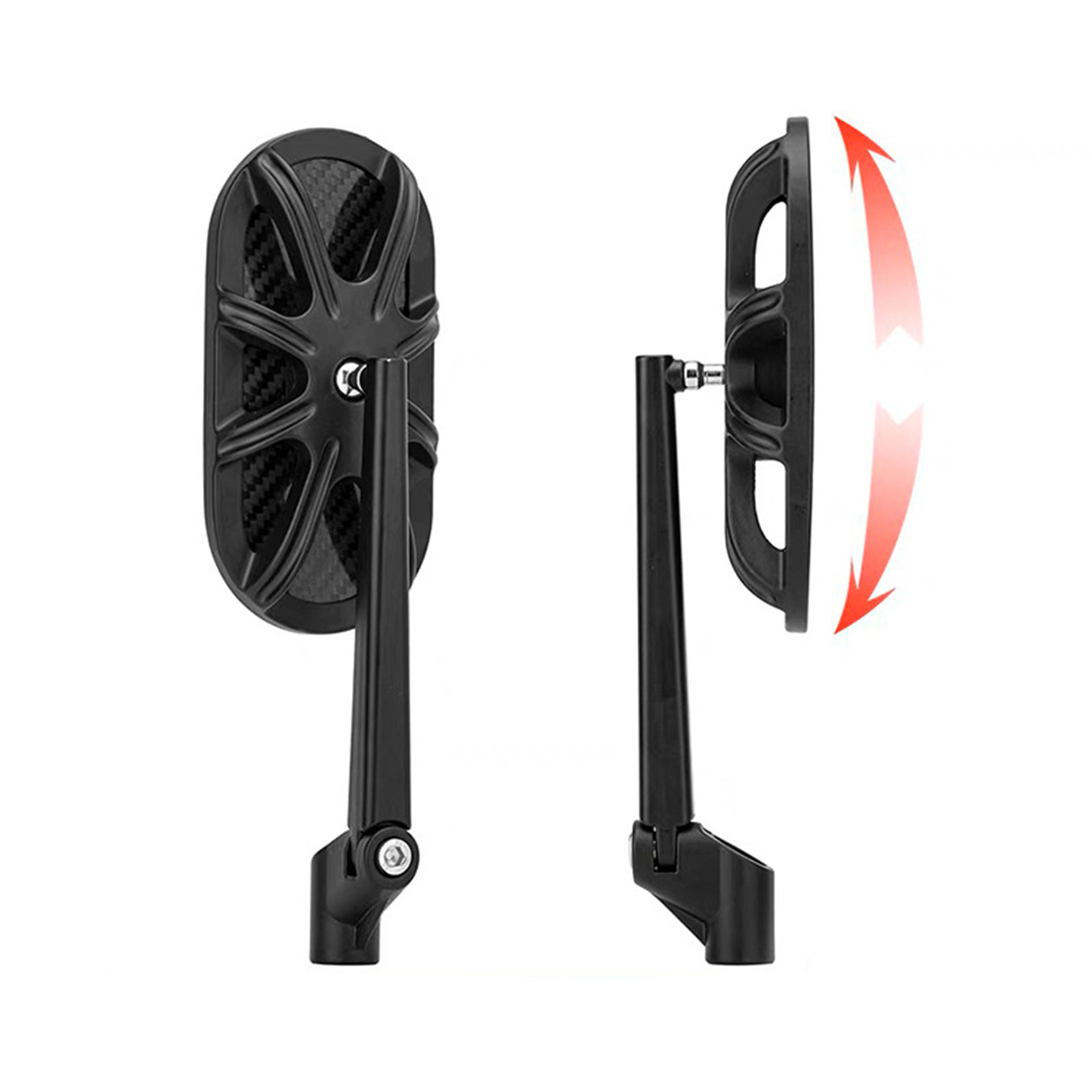 Carbon fiber Universal Motorcycle Rearview Mirror   