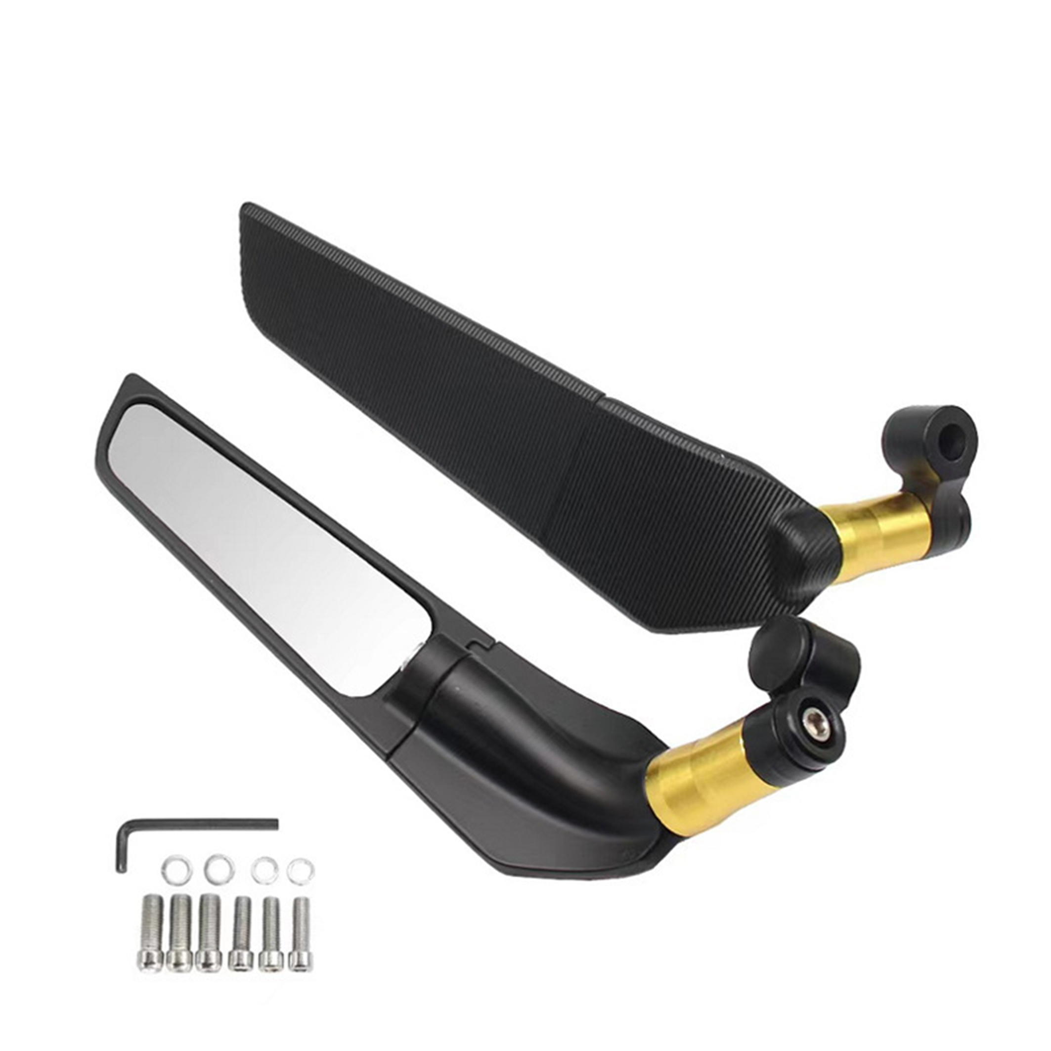 90° Rotatable Motorcycle Rearview Mirror
