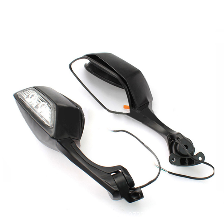 Motorcycle Rear View Mirror With Turn Signal Indicator  