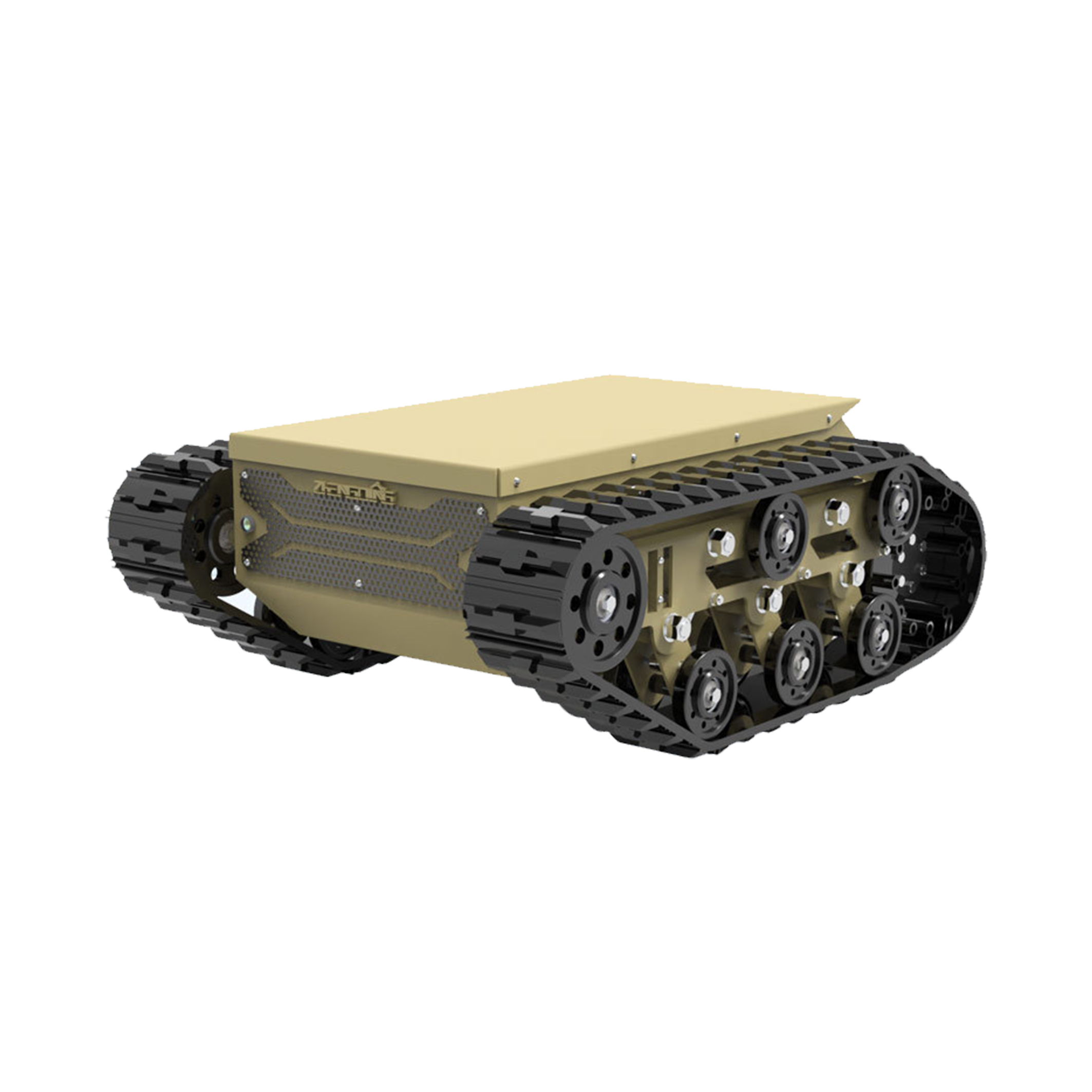 Electric Motor Rubber Crawler Tracked Electric Rubber Track Chassis