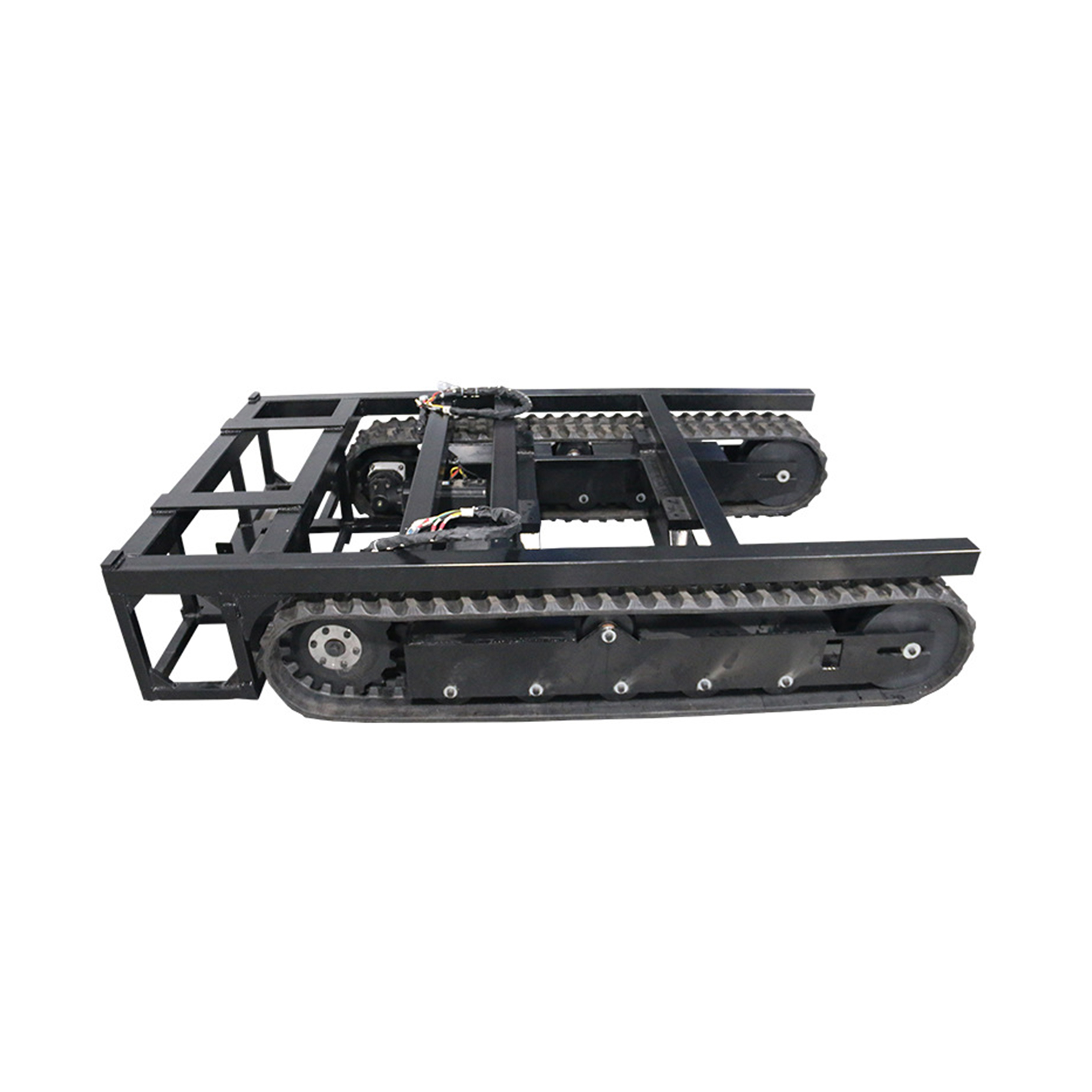Electric Motor Rubber Crawler Tracked Vehicle Rubber Track Chassis