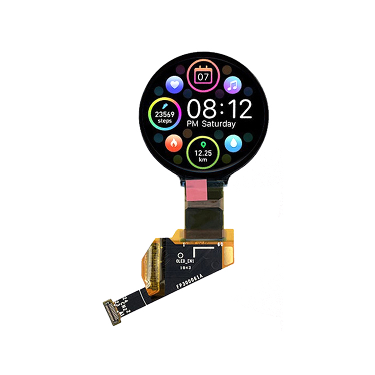 Wearable Colorful Round Smart Display   