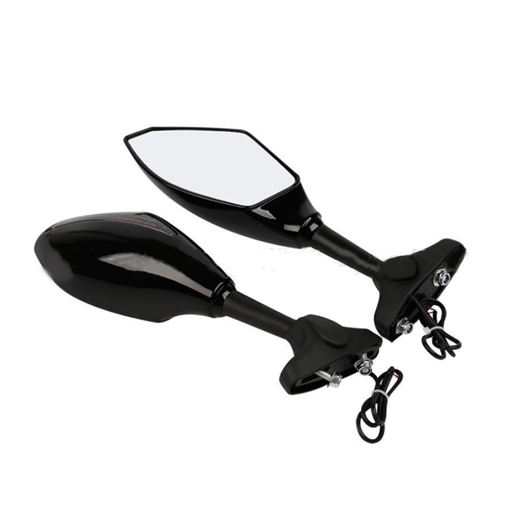 Motorcycle Universal Black Rear View Side Mirror