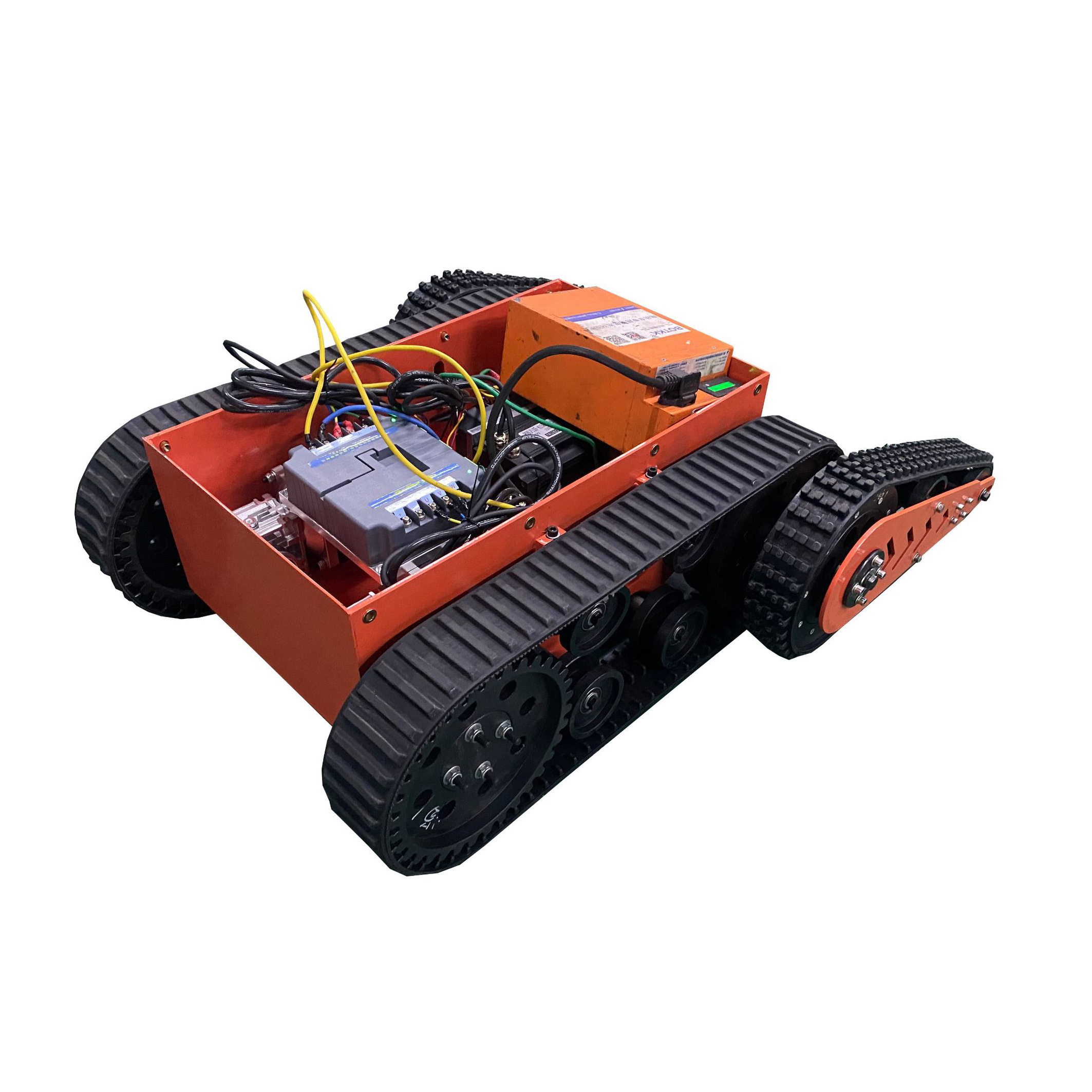 Electric Motor Rubber Crawler Chasis Vehicle    