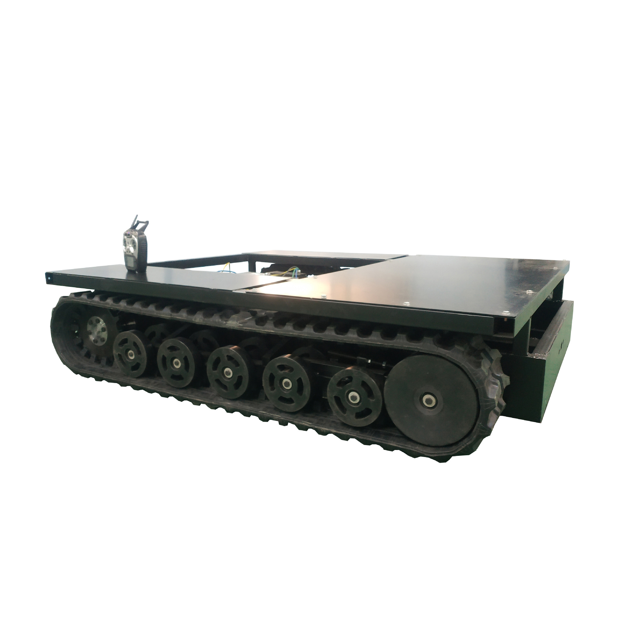 Rubber Crawler Vehicle With Man And Machine   