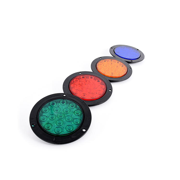 LED Turn Signal Light Round Rear Brake Lamps Tail Stop Lamp  